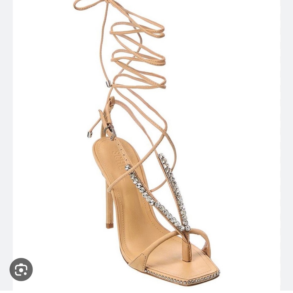 SCHUTZ
Vikki Crystal Embellished High Heel Sandals size 61/2